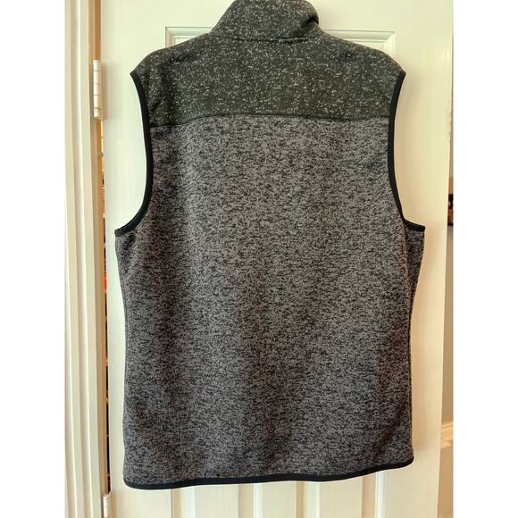 Hiking Vest Men Large Full Zip Knit Black Aztec Cowboy Western Outdoor Camping - Picture 3 of 8